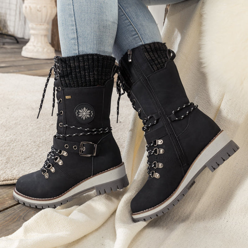 👢 60% RABATT! ❄️ Wasserdichte Knie-Schneestiefel – Warm, Rutschfest & Langlebig – Perfekt für Outdoor 🧤