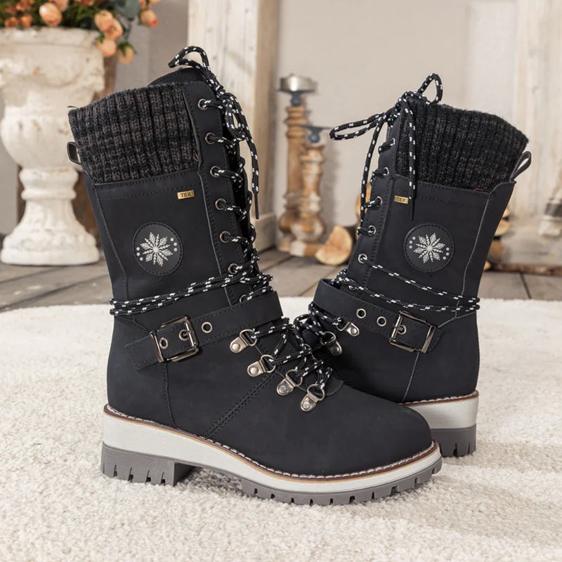 👢 60% RABATT! ❄️ Wasserdichte Knie-Schneestiefel – Warm, Rutschfest & Langlebig – Perfekt für Outdoor 🧤