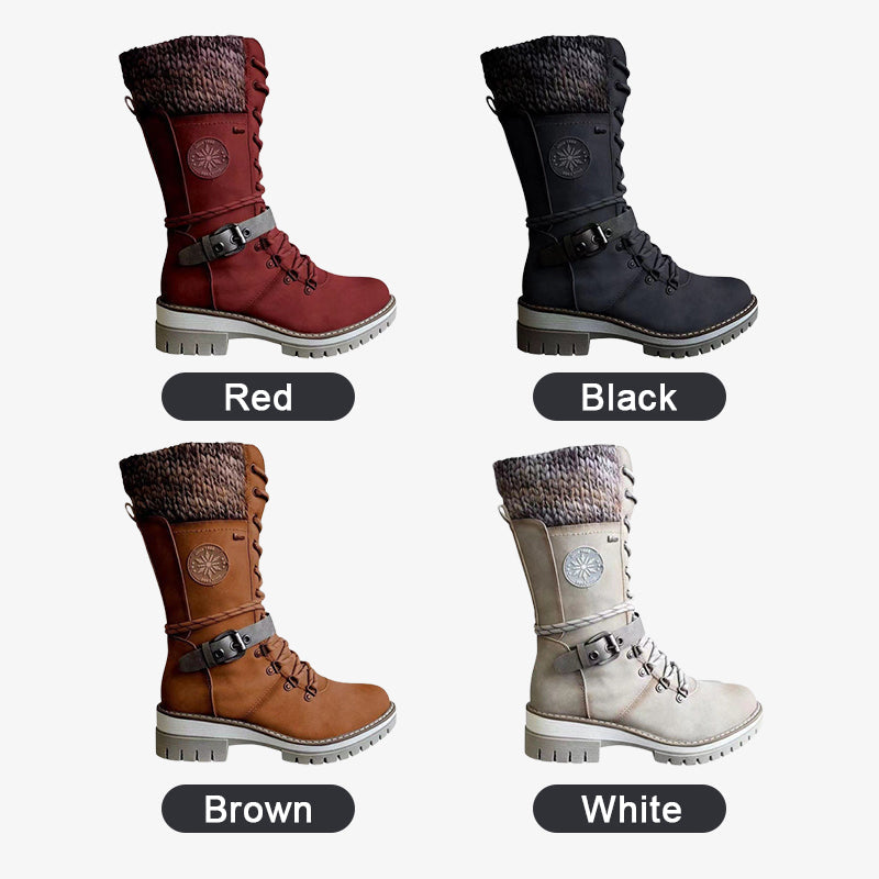 👢 60% RABATT! ❄️ Wasserdichte Knie-Schneestiefel – Warm, Rutschfest & Langlebig – Perfekt für Outdoor 🧤