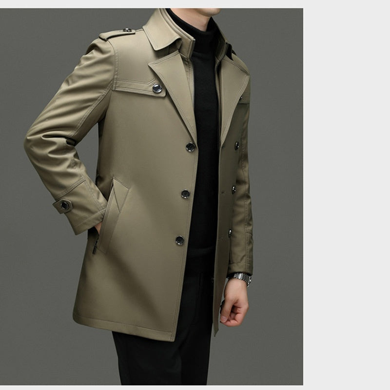 ✨Offre limitée dans le temps : 49 % de réduction sur le trench-coat mi-long pour homme avec doublure amovible