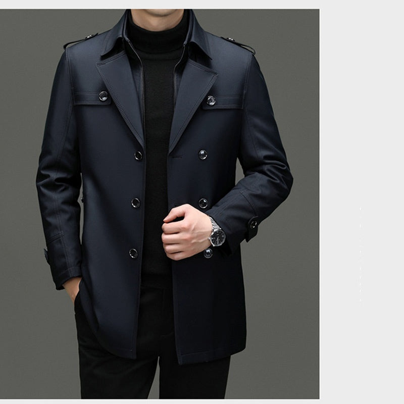✨Offre limitée dans le temps : 49 % de réduction sur le trench-coat mi-long pour homme avec doublure amovible