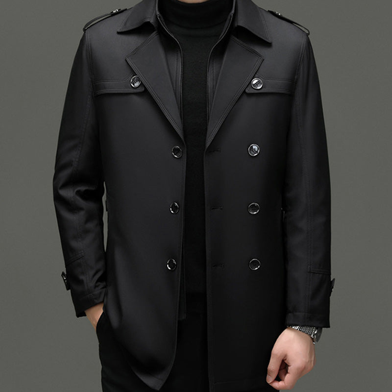 ✨Offre limitée dans le temps : 49 % de réduction sur le trench-coat mi-long pour homme avec doublure amovible