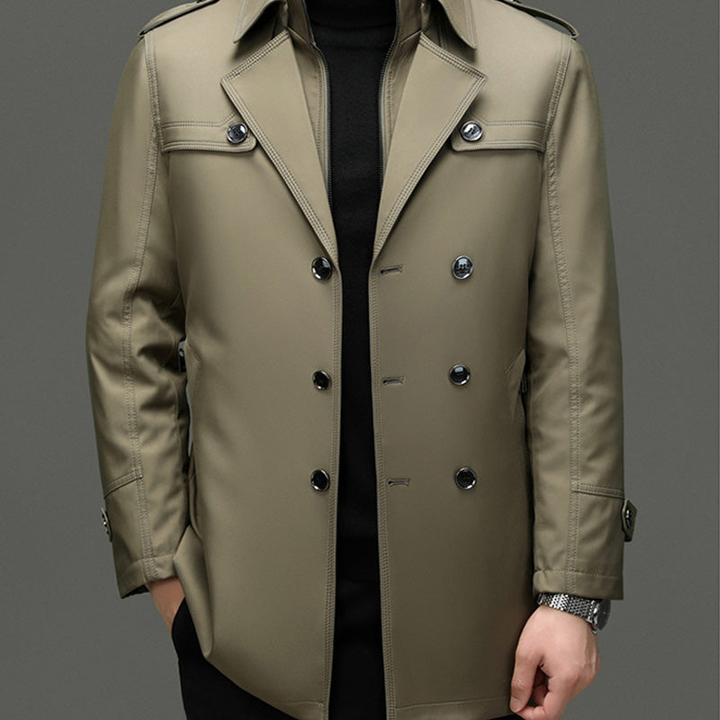 ✨Offre limitée dans le temps : 49 % de réduction sur le trench-coat mi-long pour homme avec doublure amovible
