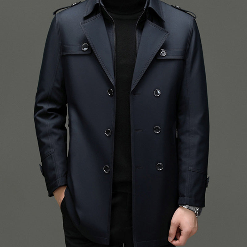 ✨Offre limitée dans le temps : 49 % de réduction sur le trench-coat mi-long pour homme avec doublure amovible