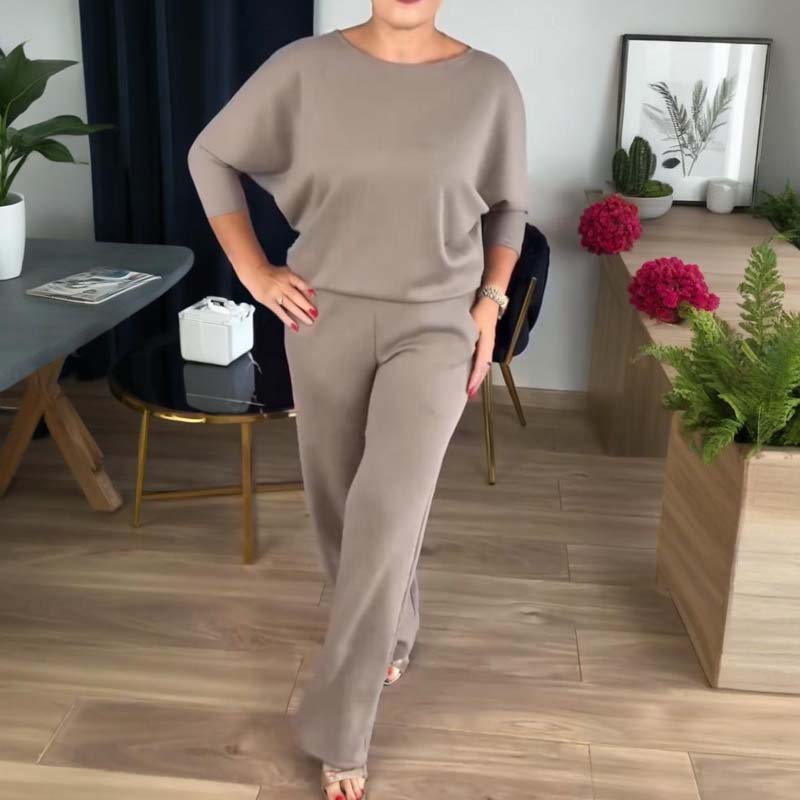 ⏳Winter-Ausverkauf⏰ Stilvolles dreiteiliges Set, bestehend aus langer Strickjacke, Top und Hose 💞