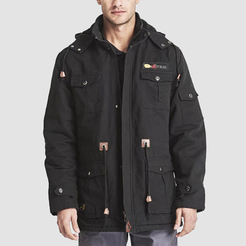Veste d'hiver style militaire avec cordon de serrage – confort et style pour l'hiver ❄️