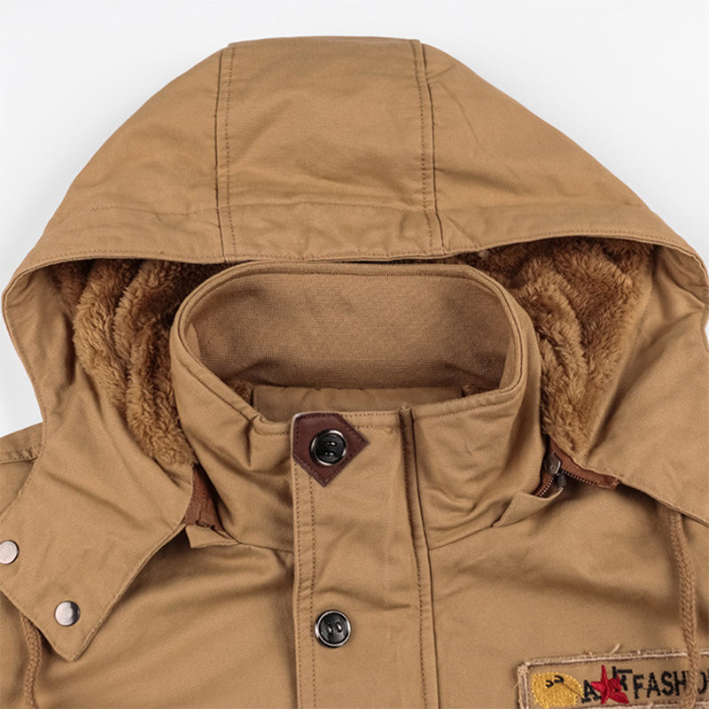 Veste d'hiver style militaire avec cordon de serrage – confort et style pour l'hiver ❄️