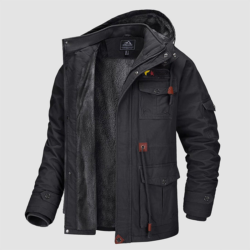 Veste d'hiver style militaire avec cordon de serrage – confort et style pour l'hiver ❄️