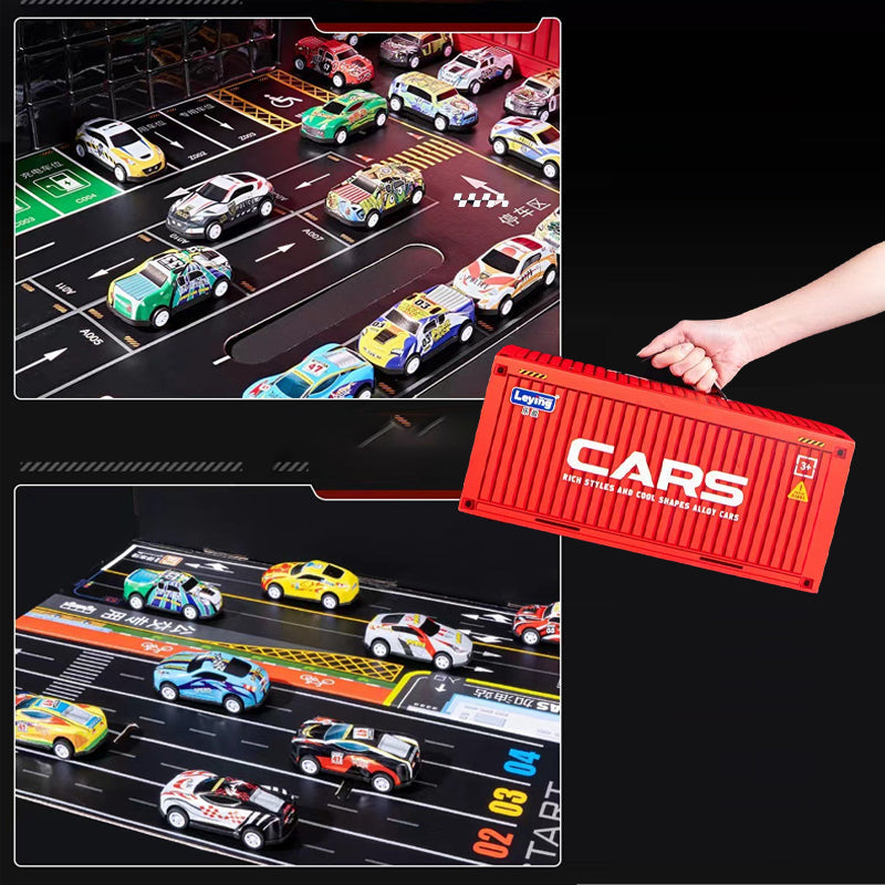 48 mini voitures à rétrofriction avec garage – Offre spéciale Noël : 55 % de réduction ! 🎁 ✨ Le cadeau idéal pour les petits passionnés de voitures ! Sans frais cachés ni taxes !