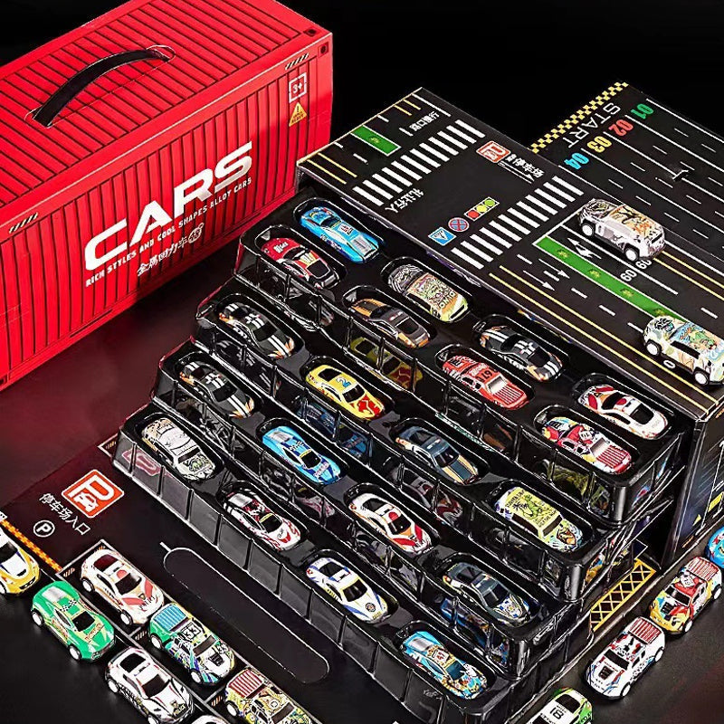 48 mini voitures à rétrofriction avec garage – Offre spéciale Noël : 55 % de réduction ! 🎁 ✨ Le cadeau idéal pour les petits passionnés de voitures ! Sans frais cachés ni taxes !