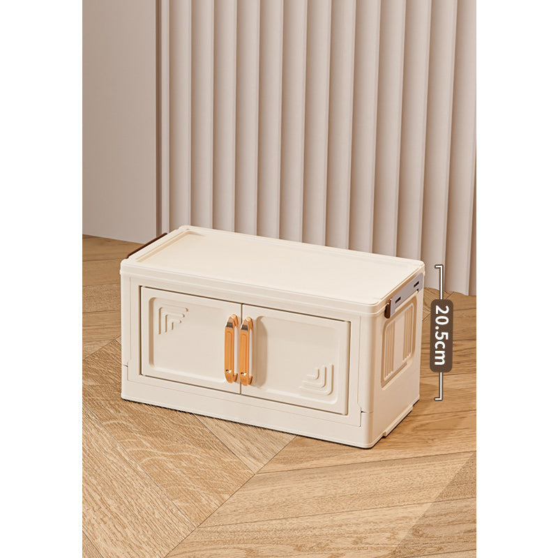 Faltbare Aufbewahrungsbox mit Deckel,  Ebenen Halterungen mit Rädern für Küche Schlafzimmer Badezimmer Lager Küche Zuhause Aufbewahrung Stapelbarer Organizer