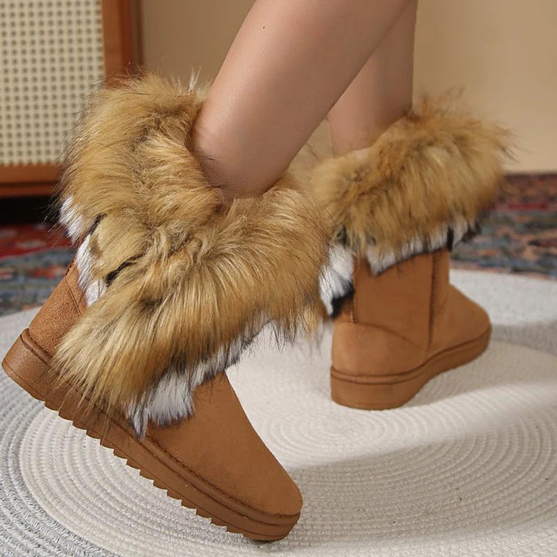 💖Chaussures en peluche pour femmes sans lacets 