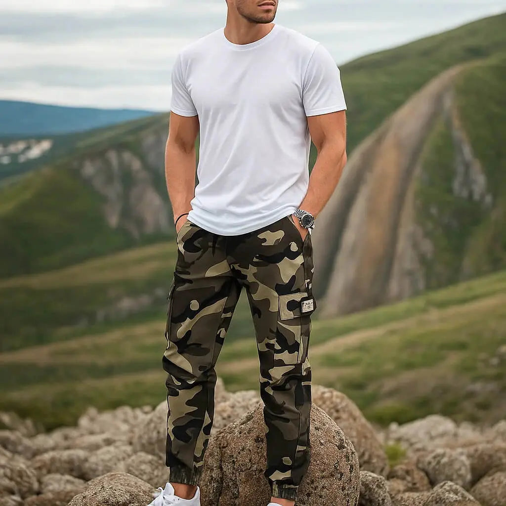 🏞️  Herren Cargohose im Camouflage-Look – Bequem, Robust & Stilvoll für Alltag & Outdoor 👖