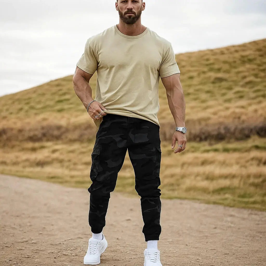 🏞️  Herren Cargohose im Camouflage-Look – Bequem, Robust & Stilvoll für Alltag & Outdoor 👖