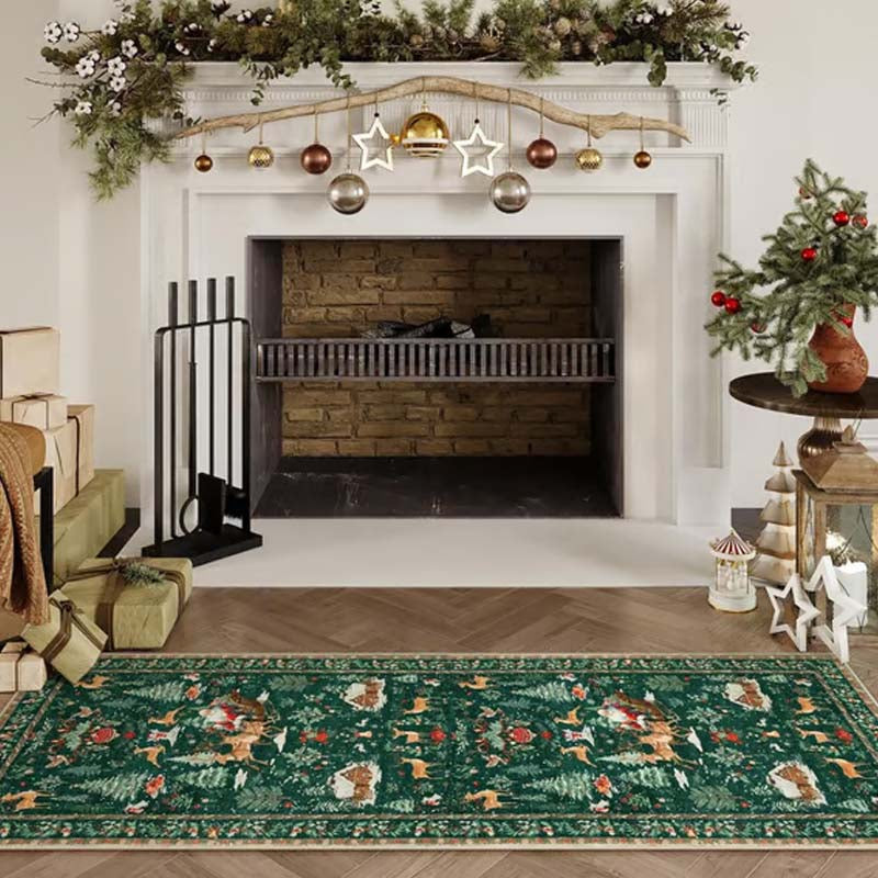 Tapis de Noël doux et antidérapant pour la maison 