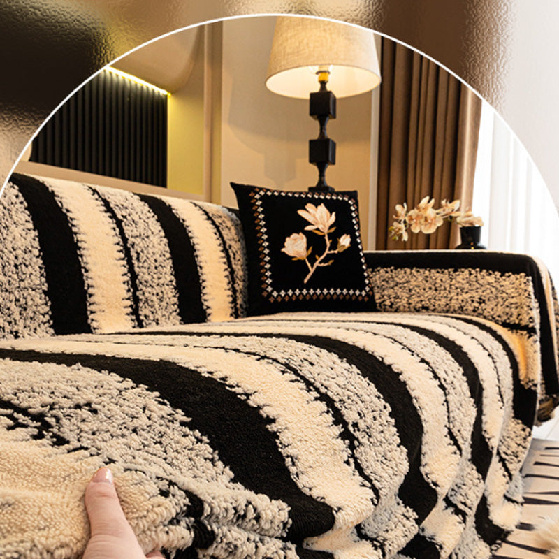 🛋️ 50% RABATT 2026! ✨ Plüsch Sofaüberwurf - Extra Dicke & Rutschfeste Decke mit Elastischen Kanten für Herbst und Winter 🍂❄️