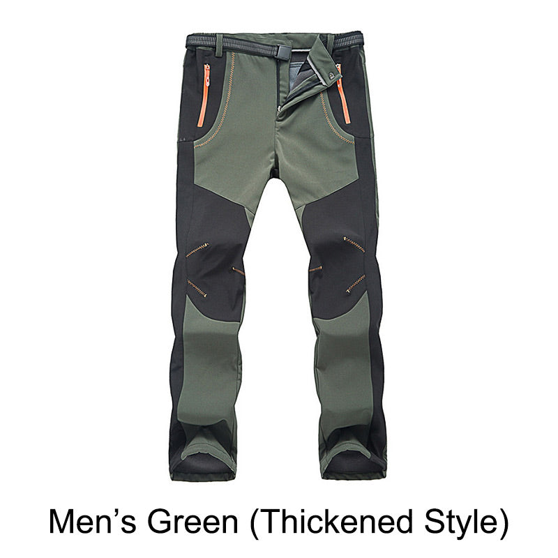 👖Pantalon de randonnée coupe-vent, imperméable et chaud avec taille élastique