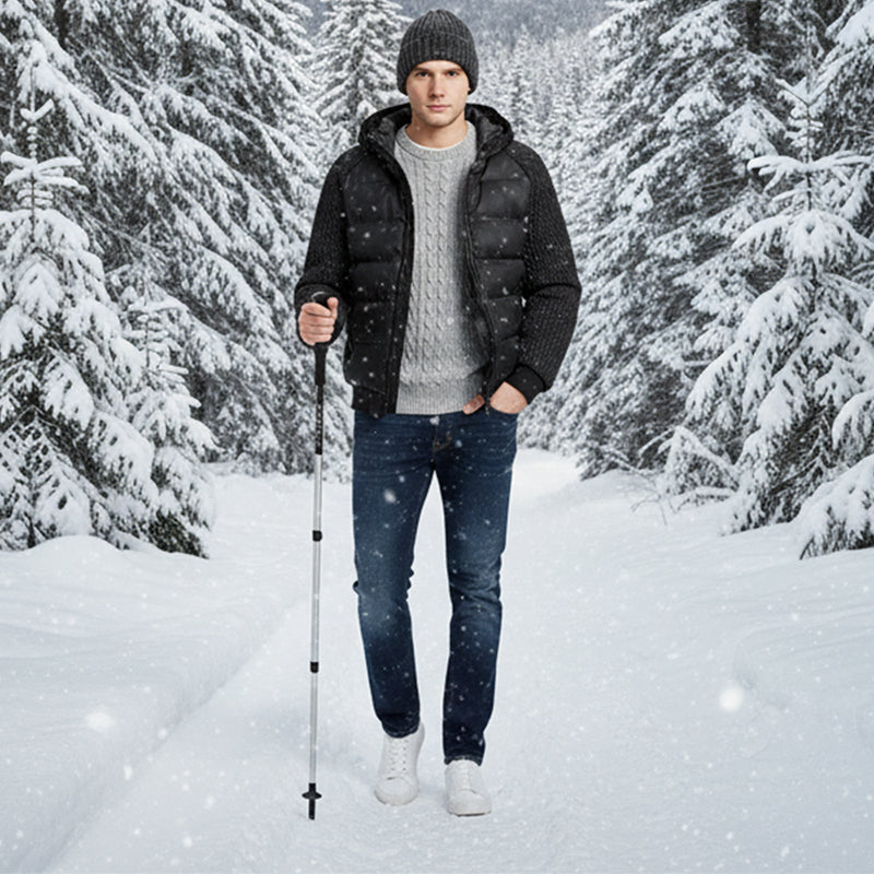 [Offre Black Friday] Veste d'hiver confortable pour homme avec capuche – Coupe-vent, rembourrée et élégante – 50 % de réduction !
