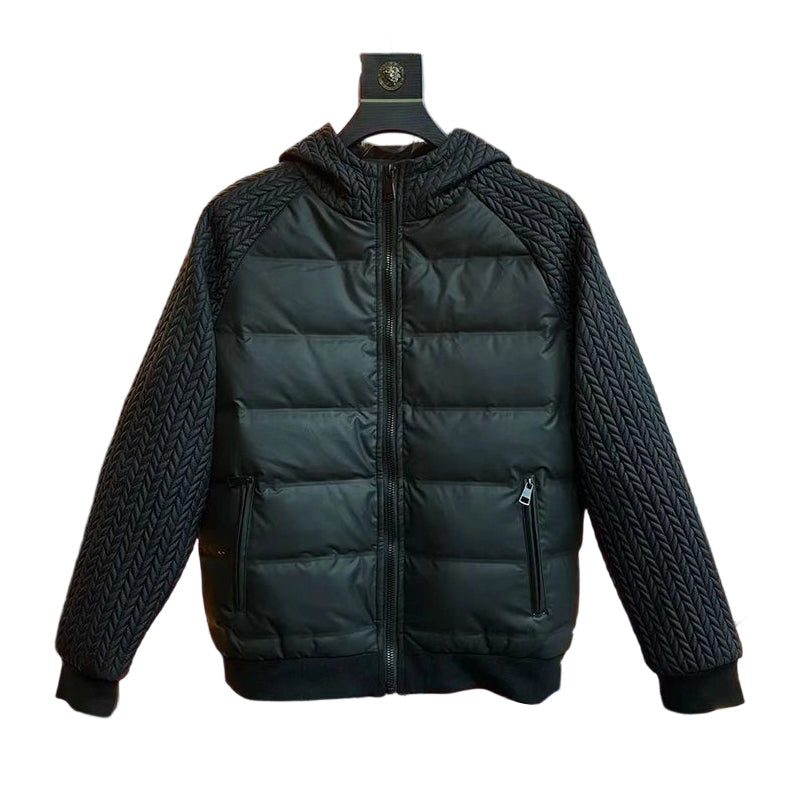 [Offre Black Friday] Veste d'hiver confortable pour homme avec capuche – Coupe-vent, rembourrée et élégante – 50 % de réduction !