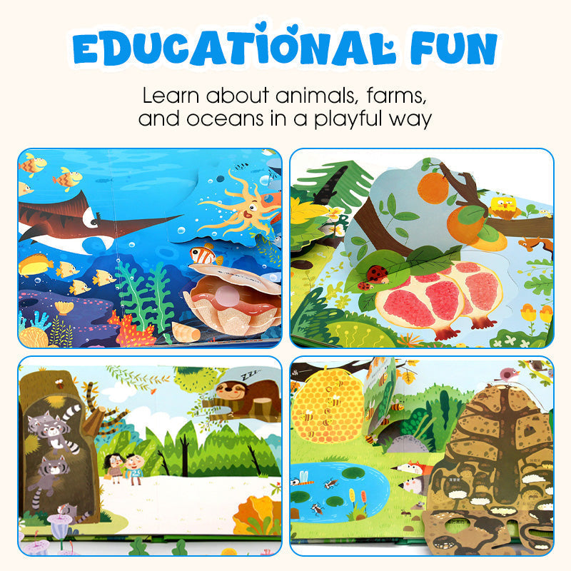 Livres pop-up interactifs en 3D pour enfants 
