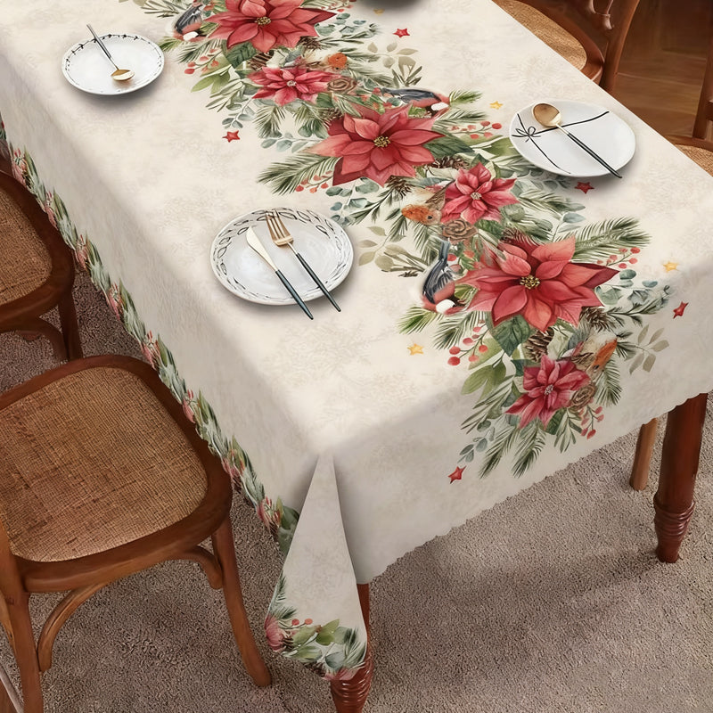 ✨Nouveautés de Noël✨ Nappe de Noël élégante avec imprimé