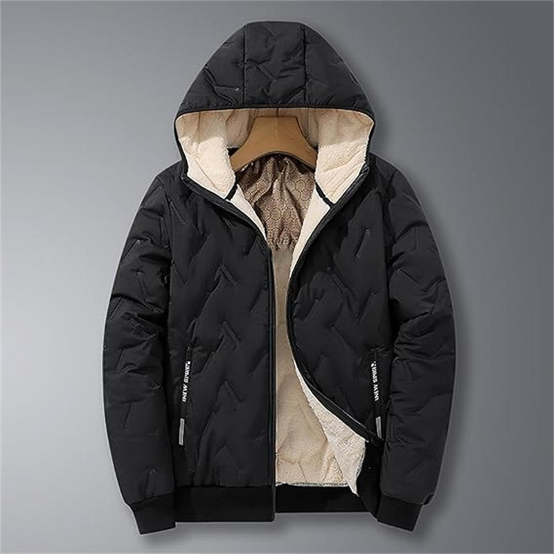 🎄Manteau d'hiver chaud à capuche zippé pour homme