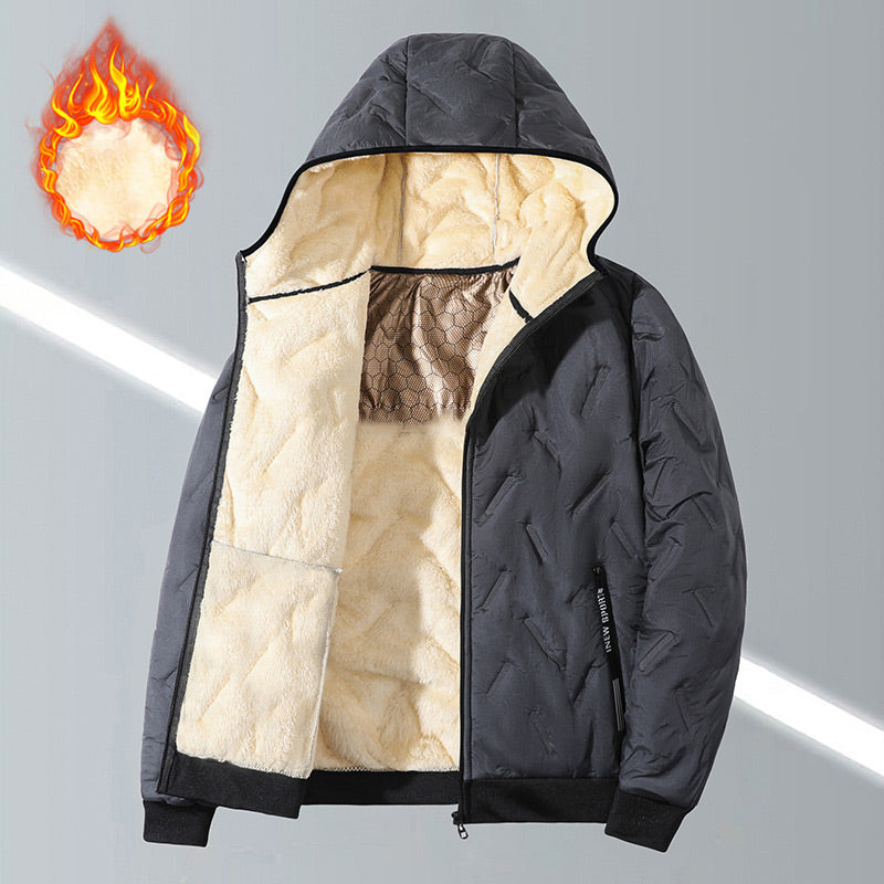 🎄Manteau d'hiver chaud à capuche zippé pour homme