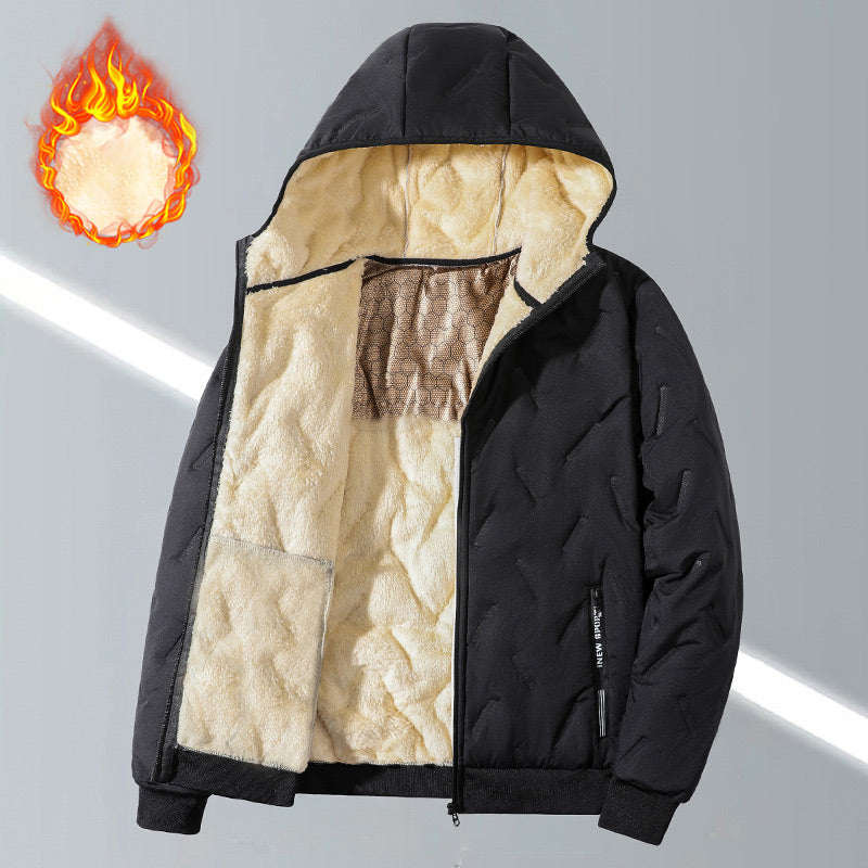 🎄Manteau d'hiver chaud à capuche zippé pour homme