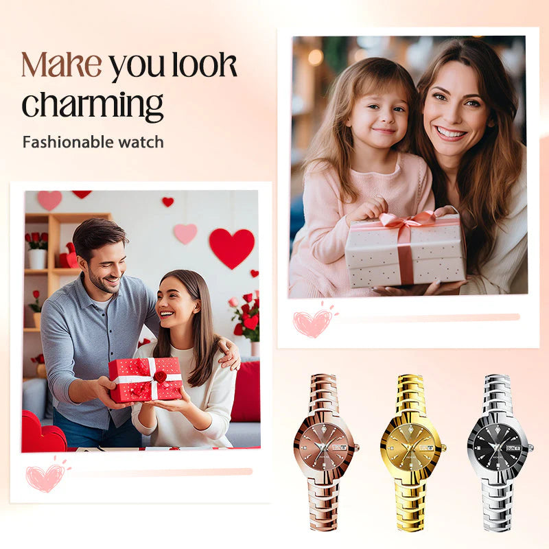 ⌚✨Montre femme élégante et étanche – Le cadeau de Noël parfait 🎁 | Promotion Black Friday : -50 % ! 🖤