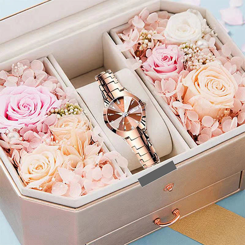 ⌚✨Montre femme élégante et étanche – Le cadeau de Noël parfait 🎁 | Promotion Black Friday : -50 % ! 🖤