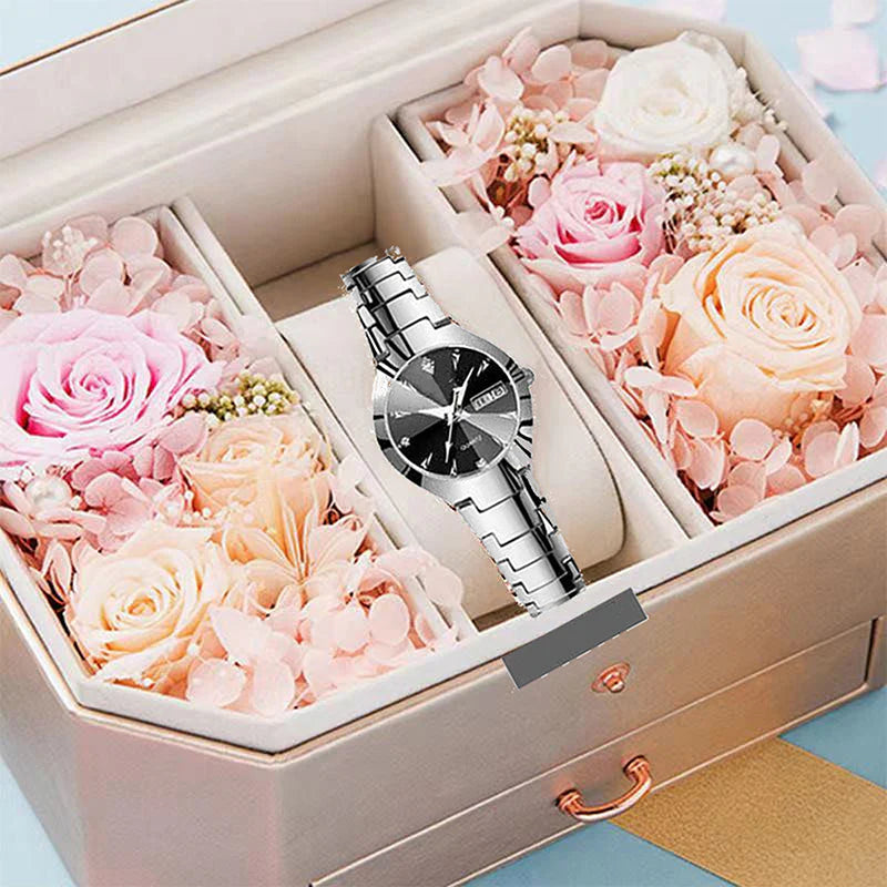 ⌚✨Montre femme élégante et étanche – Le cadeau de Noël parfait 🎁 | Promotion Black Friday : -50 % ! 🖤