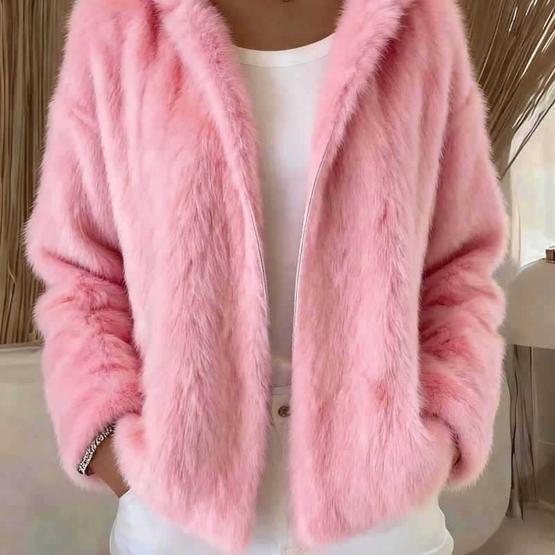 [Offre du Black Friday] Veste en peluche douce et moelleuse à capuche pour femme – Maintenant à -50 % pour l'hiver ! 