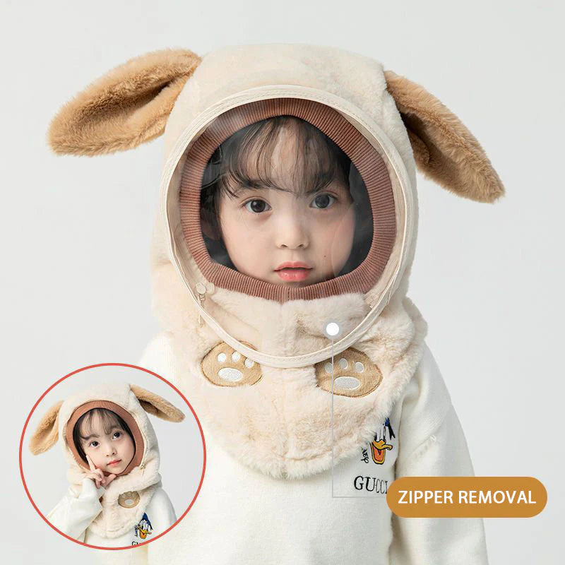 🧸❄️Bonnet d'hiver pour enfants avec masque coupe-vent amovible – Chaud, mignon et sûr ! | SOLDES BLACK FRIDAY -50 % 🎁 