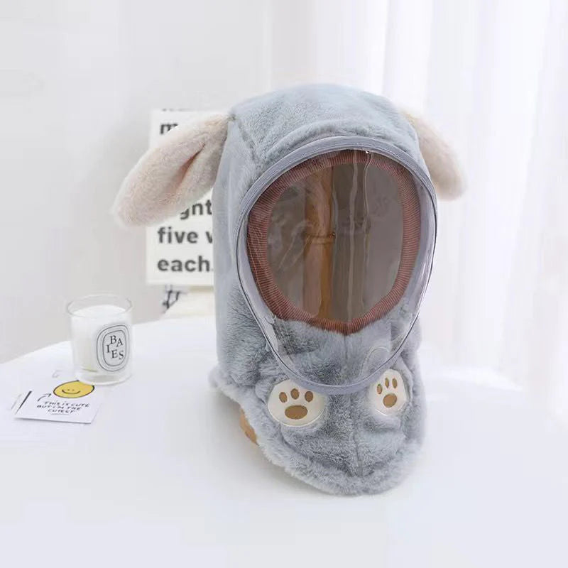 🧸❄️Bonnet d'hiver pour enfants avec masque coupe-vent amovible – Chaud, mignon et sûr ! | SOLDES BLACK FRIDAY -50 % 🎁 