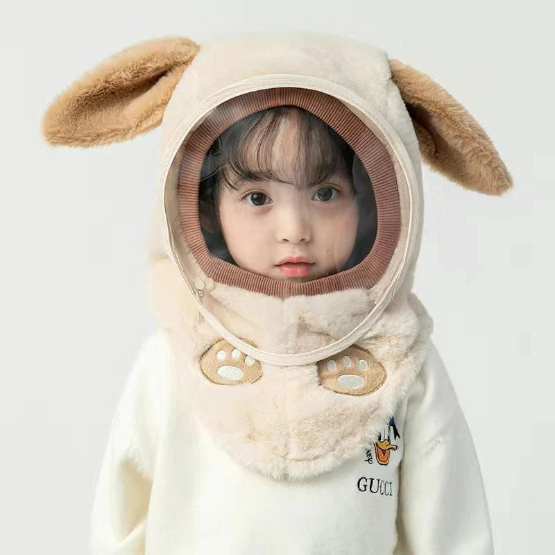 🧸❄️Bonnet d'hiver pour enfants avec masque coupe-vent amovible – Chaud, mignon et sûr ! | SOLDES BLACK FRIDAY -50 % 🎁 