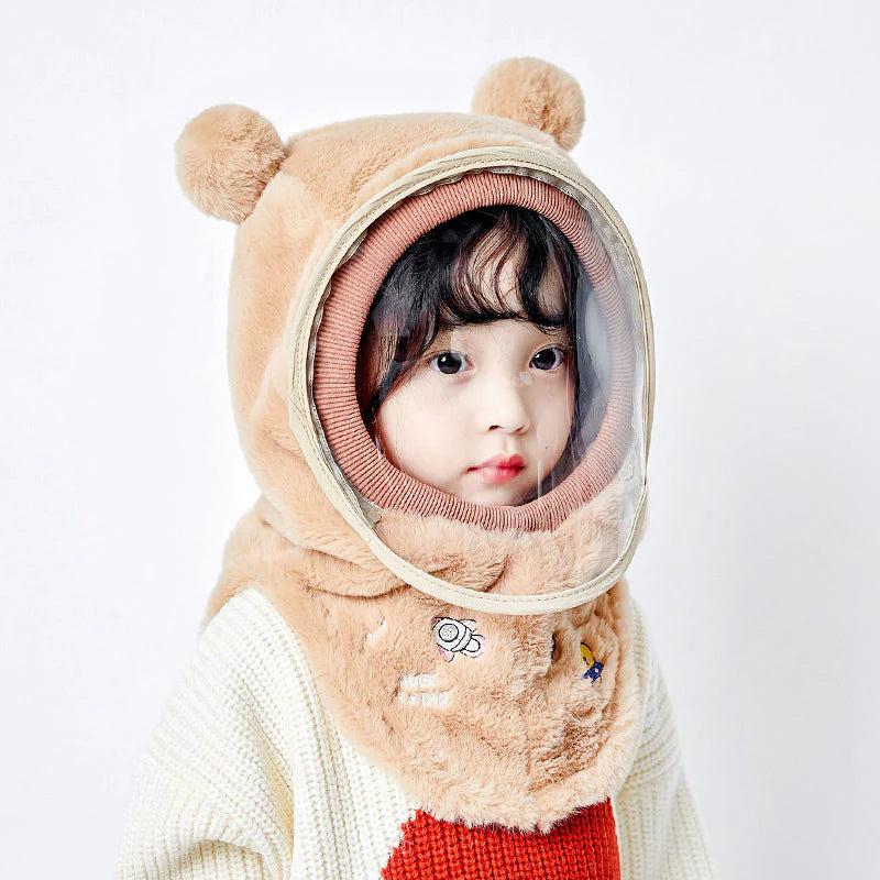 🧸❄️Bonnet d'hiver pour enfants avec masque coupe-vent amovible – Chaud, mignon et sûr ! | SOLDES BLACK FRIDAY -50 % 🎁 