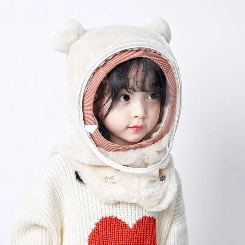 🧸❄️Bonnet d'hiver pour enfants avec masque coupe-vent amovible – Chaud, mignon et sûr ! | SOLDES BLACK FRIDAY -50 % 🎁 