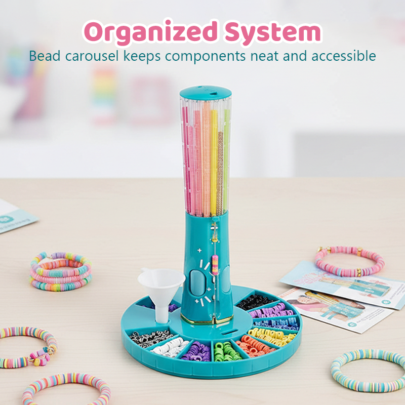 [🔥Le meilleur cadeau de Noël - 50 % de réduction !] Kit de création de bracelets Quick-Click pour enfants 🎀 – Créativité, amusement et idée cadeau en un !