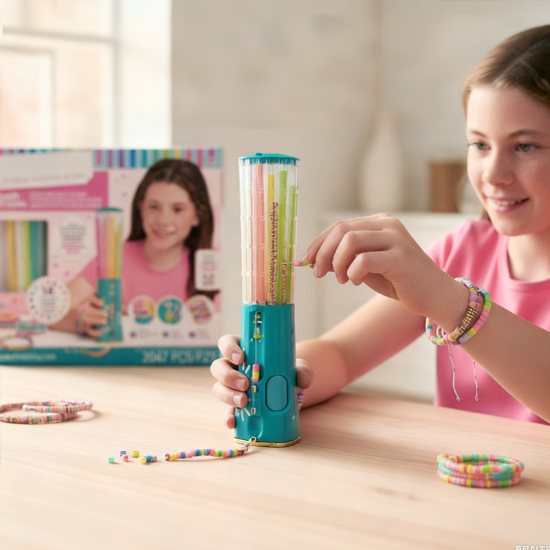 [🔥Le meilleur cadeau de Noël - 50 % de réduction !] Kit de création de bracelets Quick-Click pour enfants 🎀 – Créativité, amusement et idée cadeau en un !