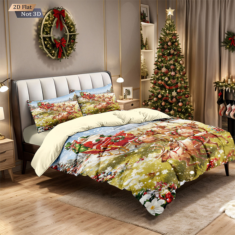 ⏳Offre limitée dans le temps : 50 % de réduction⏰Ensemble de literie de Noël 3 pièces Cozy Comfort™ – Motifs de rêve (Soldes de Noël : jusqu'à -40 %)