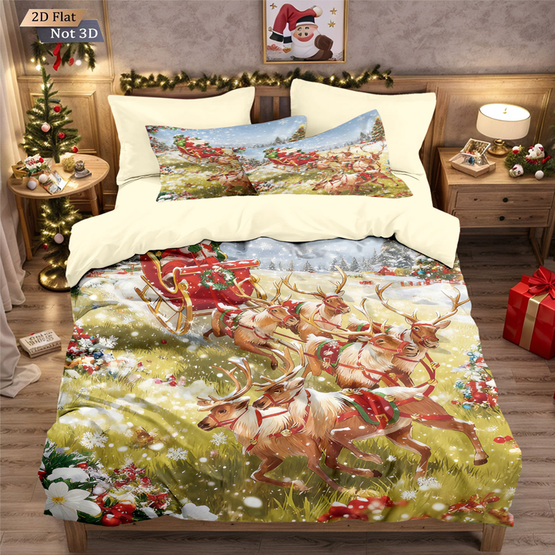 ⏳Limited-time 50% off⏰Kuschelwohl™ Festliches 3-teiliges Weihnachts-Bettwäsche-Set – Traumhafte Designs (Weihnachts-Sale: Bis zu -40%)