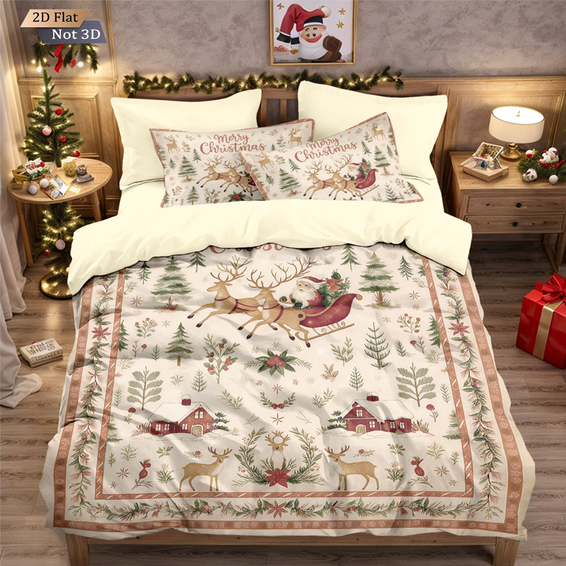 ⏳Limited-time 50% off⏰Kuschelwohl™ Festliches 3-teiliges Weihnachts-Bettwäsche-Set – Traumhafte Designs (Weihnachts-Sale: Bis zu -40%)