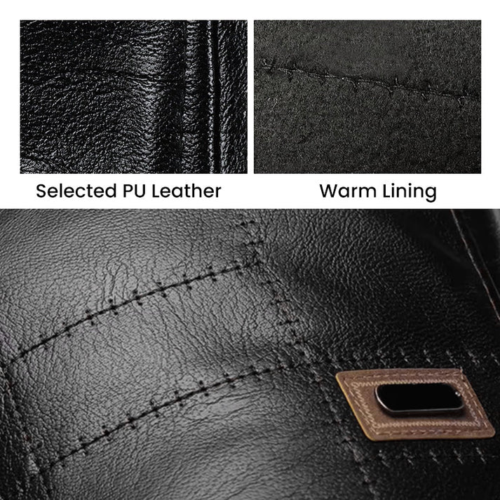 🎄 Béret en cuir Kuschelwohl™ – Chapeau d'hiver pour homme | Remise de Noël maintenant –40% 🎁 