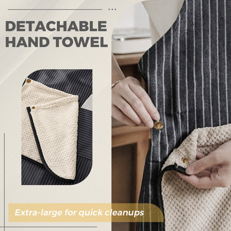 🔥Dernier jour de la réduction de 50 % (offre limitée dans le temps) !🔥 Tablier imperméable avec serviette amovible