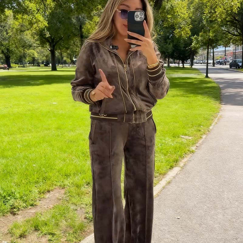 🎁✨2-teiliges Damen-Trainingsanzug-Set – Stilvoller Komfort für jede Gelegenheit!