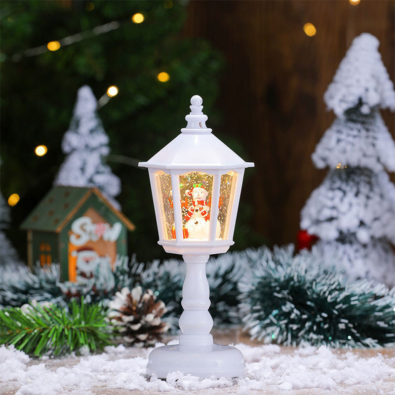 Lanterne de Noël avec lumière LED et flocons de neige – Apportez une touche festive à votre intérieur 🎅