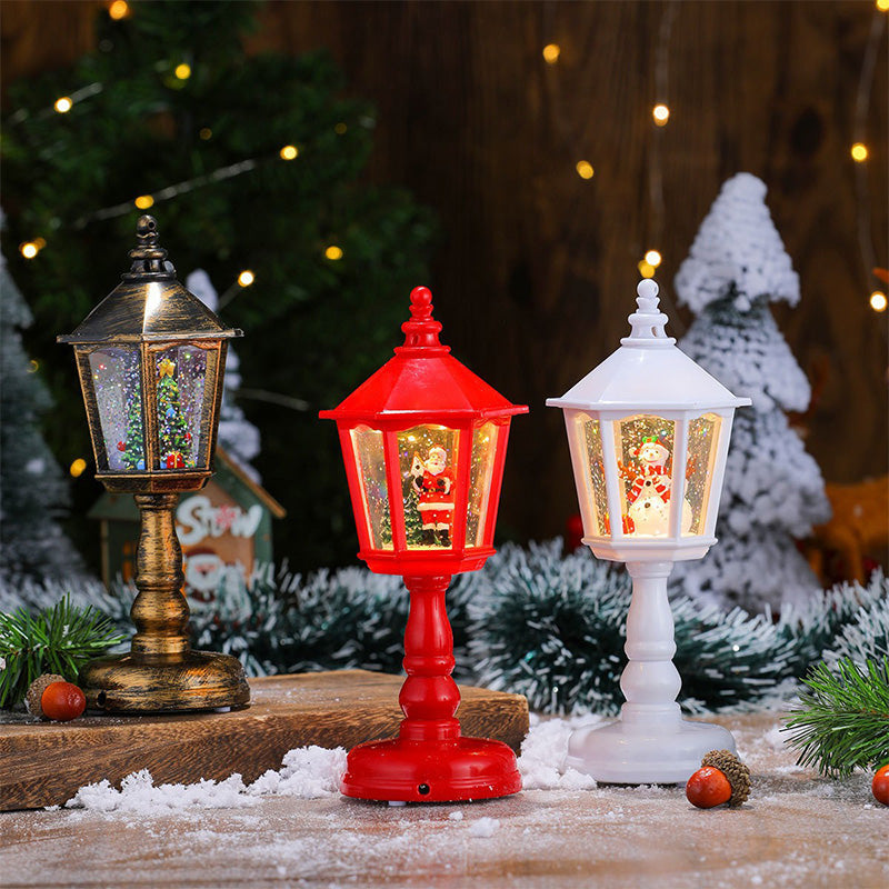 Lanterne de Noël avec lumière LED et flocons de neige – Apportez une touche festive à votre intérieur 🎅