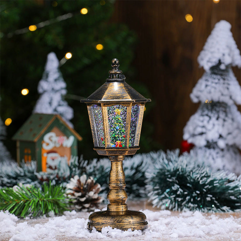 Lanterne de Noël avec lumière LED et flocons de neige – Apportez une touche festive à votre intérieur 🎅