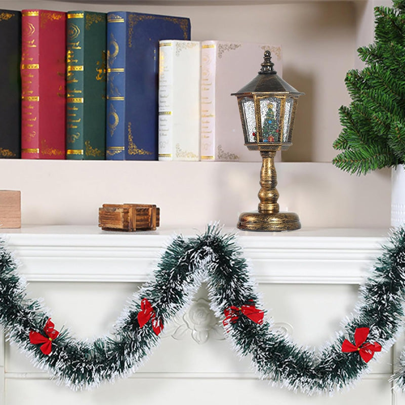 Lanterne de Noël avec lumière LED et flocons de neige – Apportez une touche festive à votre intérieur 🎅