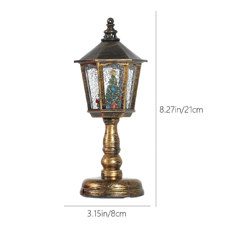 Lanterne de Noël avec lumière LED et flocons de neige – Apportez une touche festive à votre intérieur 🎅